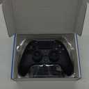 QRD Spark N5 Wireless Controller for PS4 Pro Slim PS3 PS2 Steam Deck PC Windows Mac TV Box, Halleffect Gamepad Joystick with 3.5mm Audio Port+Speaker+Mic, Macro N1+N2, Turbo Speed Up