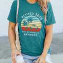 Retirement Shirts for Women 2025 Retired Gifts Funny Graphic Retirement Gift Tshirts (XX-Large, 01-cyan)