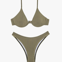 Women's Underwire Bathing Suit Push Up Swimsuit 2 Piece Bikini Set S