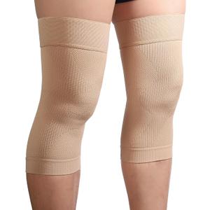 KEKING Orthopedic Brace for Tendinitis, Arthritis, ACL, MCL, Injury Recovery, Meniscus Tear, Knee Pain, Aching Knees, Patellar Tendonitis and Arthritis, Knee Compression Sleeves 2 Pack, Beige XL