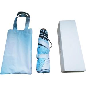 BAODINI Comapct Travle Small Mini Sun Blocking Umbrella with Case Lightweight with Aluminum Frame Pocket Size UV Protection Purse Umbrella for Women, Men & Kids