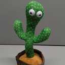 Pbooo Dancing Talking Cactus Mimicking Toy,Talking Repeat Singing Sunny Cactus Toy 120 Pcs Songs for Baby 15S Record Your Sound Sing+Dancing+Recording+LED