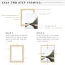 MCS Canvas Float Frames 9x12 Frame, Natural Wood Grain for Finished Canvases, Vertical & Horizontal Wall Hanging Large with Adhesive for Canvas Paintings (1-Pack)