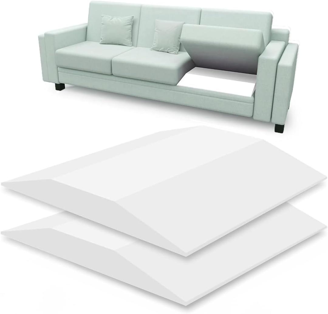 Sofa Couch Cushion Support for Sagging Sofas Cushions Repair Trapezoidal Furniture seat Cushions sag Repairing High Rebound, Firm Couch Sofa Support Under Cushion Sag Repair, White Set of 2