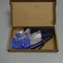 RJ45 Crimp Tool Kit for Cat5 Cat5e Cat6 Cat6a Ethernet Crimping Tool Kit for RJ45 Pass Through Connector with 20 PCS Cat6 Pass Through Crystal Heads 20 PCS Blue Protection Covers