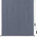 SEEYE Outdoor Sunshade Roller Shades 48" W x 96" H, Cordless Roll Up Shade Blinds Privacy Screen with 90% UV Protection, Exterior Patio Shade Cloth for Porch Pergola Balcony Windows, Blue Gray