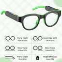 Kids Blue Light Glasses with Bluetooth Audio,Smart glasses,RGB 7-color light, Kids Smart Glasses Gifts