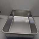 Midlee Stainless Steel Cat Litter Box- XL Size- 23.5" x 15.5" x 5.75"