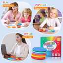 3 x Fidget Sensory Toys for Kids & Adults with Autism ADHD: 6-Pack Silent Small Anxiety Relief Items, Quiet Fidgets & Worry Stones for Classroom Prizes, Mini Desk Toys for Calm Down, Stress Relief Gifts