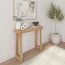 Plank+Beam Solid Wood Console Table, 36 Inch, Sofa Table, Narrow Entryway Table for Hallway, Behind The Couch, Living Room, Foyer, Easy Assembly, Blonde