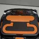 Electric Lunch Box for Adults - 2 Pack 1.8L Container 100W Heated Lunch Box for Men Fast Heating Food Heater Portable with ON/OFF Switch, 0.6L Compartment Lid for Car, Truck, Office (12V/24V/110V) (Orange)