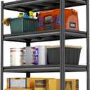 Adjustable 4-Tier Garage Shelving, Heavy Duty Steel Storage Rack, High Load Capacity, Ideal for Garage, Warehouse, or Home Organization (4-Tier 63" H x 40" W x 20" D)