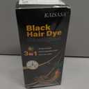 Black Hair Dye Shampoo 3 in 1, Hair Color Shampoo for Women and Men, Hair Dye to Cover Gray Hair, Herbal Ingredient Shampoos for Grey Hair Coverage 500ml (Black)