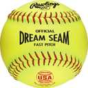 Rawlings | Official Dream Seam Fastpitch Softballs | 12" USA/ASA | Synthetic Cover C12RYSA |