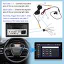 10.1 inch Single Din Car Stereo with Wireless Carplay 10 inch Touchscreen Radio Support FM Radio/YouTube Video/Car Play/Android Auto/Bluetooth/SWC + Backup Camera + Mic