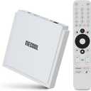 Android TV Box 14.0, MECOOL KM2 Plus Deluxe Smart TV Box 4GB 32GB Voice Assistant Dolby Atmos and Vision, Compatible with AV1 HDR 4K 2.4G 5.0G WiFi6 BT5.0 Amlogic S905X4