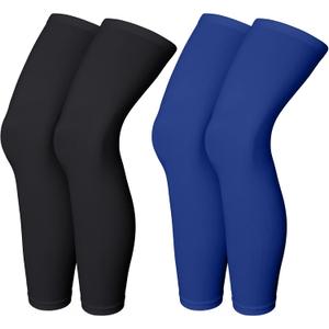 Skylety Compression Leg Sleeve Full Length Leg Sleeves Sports Cycling for Men Women, Running, Basketball, Large 