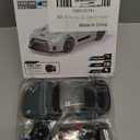 RC Drift Car, 1:24 Scale Remote Control Vehicle with LED Lights, 2.4GHz 20KM/H 4WD High Speed RC Cars, Drifting Tires Two Batteries, Racing Sports Toy Idea Gift for Adults Boys Girls and Kids (Gray)