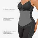 FeelinGirl Shapewear Tummy Control Seamless Bodysuit Hip Enhancer Body Shaper for Women (Black, Small)