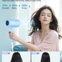 SHRATE Ionic Hair Dryer with Diffuser | Professional Blow Dryer for Curly, Frizzy & All Hair Types | Low Noise & Gentle for Sensitive Hair | Compact & Portable Design for Home, Travel, Women & Men