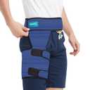 Hip Brace for Men & Women - Sciatica Pain Relief Devices, Compression Support Wrap for Thigh Injury,Groin, Hamstring, Joints, Hip Pain, Improved Mobility & Recovery (Blue Right)