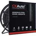 CKAuto 0.5oz, Adhesive Stick on Roll Wheel Weights, Black, 4.2 kgs/ 9.24 lb/Roll, 300pcs, OE Quality
