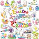 26pcs Easter Cruise Door Magnetic Decorations, Cruise Ship Door Magnetic for Car Fridge Refrigerator Bunnie Eater Eggs Anchor Cabin Stickers Decals Supplies Favors