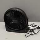 Amazon Basics Air Circulator Desk Fan for Bedroom, Home and Office, 90-Degree Tilt Head, 3 Speed Settings, Cooling, 35 Watts, Black, 11.1"W x 6.3"D x 10.9"H