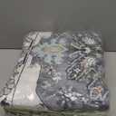 Noahas Area Rug 6x9 Washable Rug Grey and Blue Large Rugs for Living Room Vintage Kitchen Indoor Bedroom Non Slip Low Pile Carpet