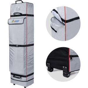 AMERICAN PHOENIX Canopy Wheel Carry Bag 62x10x10 Easy Storage Bag Pop Up Tent Rolling Bag for Canopy Tents Bag Portable and Heavy-Duty (Silver Gray-62x10x10)