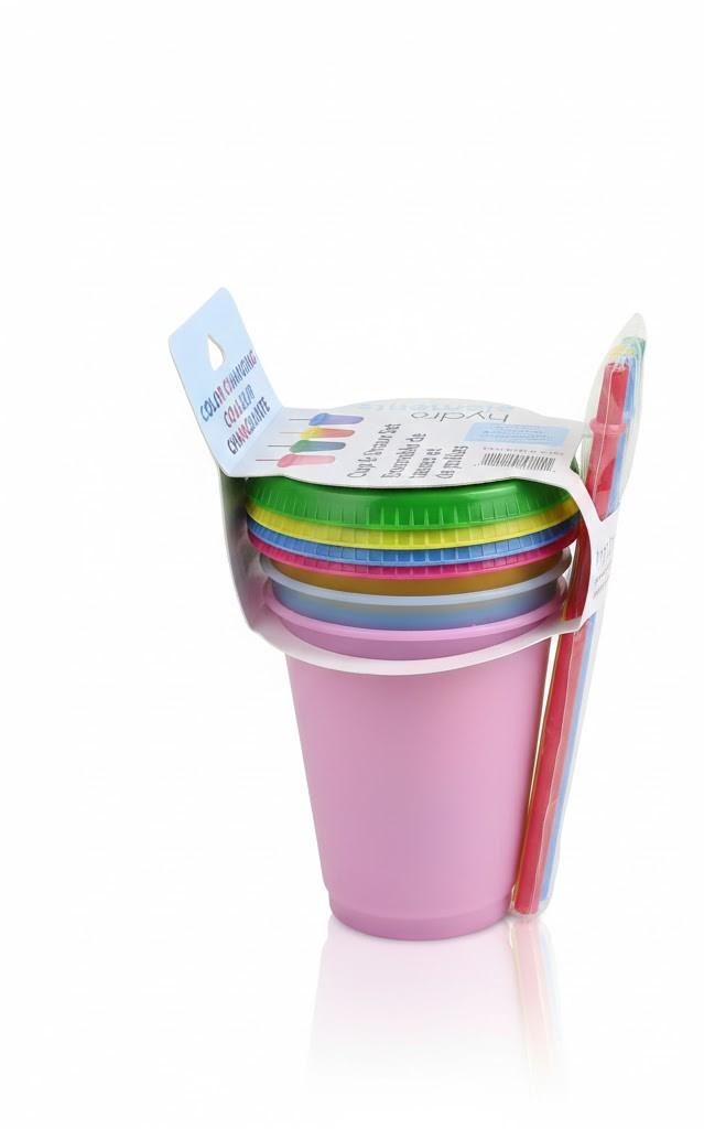 Hydro Elements Color Changing Cup and Straw Set  
15Oz 4CT