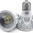 PAR20 LED Light Bulb, 12W E26 Standard Base, 100 Watt Equivalent, Natural White 4000K, Dimmable Indoor Home Super Bright Wide Area Flood Light, 2-Pack