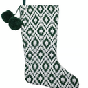 Green Diamond Pattern Stocking