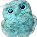LAIDANLA Turquoise 2.4" Owl Statue Natural Healing Crystal Cute Owl Animal Figurine Pocket Sculpture Reiki Spiritual Energy Gemstone Home Office Room Desk Decor Gifts for Women Men