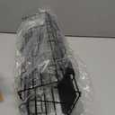 2 Pack DELAMU Under Desk Cable Management Tray, Large Metal Cord Organizer, Office & Home Cord Wire Management Under Desk Shelf, Easy Install Pre-drilled Cable Organizer, Black