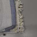 TruDelve Cotton Rectangle Tablecloth Sage Green Striped Tablecloths Outdoor Table Cloth Rectangle Table Cloth Tablecloths for Rectangle Tables (70"x55", Blue)