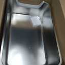 Stainless Steel Litter Box with High Sides,23.6" L X 15.7" W X 7.8" H,Extra Large Jumbo Cat Litter Box,XL Kitty Metal Liter Box for Indoor Big Cat,Non-sticky,Anti-Leakage(Entry on Short Side)
