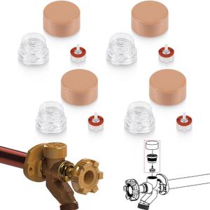 youour RK-17VB Vacuum Breaker Float Kit, Freezeless Anti-Siphon Wall Faucet Repair Kit, Anti Siphon Valve Repair Kit, Compatible with Woodford Model 17 (4 Pack)