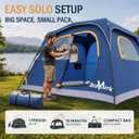 Camping Tent for 6 Person, Family Cabin Tent with Rainfly, 10'X9'X78in