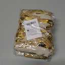 2 x 30 Pcs Velvet Bows for Christmas Tree, 5 x 7 Inch Vintage Rustic Christmas Ribbon Bows Ornaments for Tree Garland Wreath Gifts Outdoor Indoor Xmas Home Decorations(3/8'' Wide + 5/8'' Wide) (Khaki)