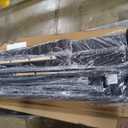 Zinus Full Maya Upholstered Bed Frame with Asymmetric Headboard, Durable Wooden Slats, Sturdy Framework, Noise Free Sleep, No Box Spring Needed, Easy Assembly, Eco Friendly Packaging, Dark Grey