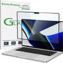 amFilm MacBook Pro 14.2 inch M5/M5 Pro/M5 Max/M4/M3/M2/M1 Chip (2021-2026) Tempered Glass Screen Protector [9H Hardness][ Anti-Scratch][ Anti-fingerprint], 1 Pack