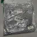 Women's Comfy Pajama Loose Casual Drawstring Lounge Pants - Striped Print Stretch Wide Leg (Black, M)