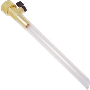 Brass RV Water Tank Filler - W/Shutoff Valve Eliminate Line Backflow Lead-Free Bevelled 5/8" Fill Tube Hand Tool Taps