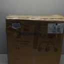 Foldable Rollator Walker for Seniors with Seat, Lightweight 2 In 1 Rolling Walkers Wheelchair Combo for Adult, Transport Chair with Brakes, Adjustable Seat & Handle, 300 Lb. Weight Capacity, Champagne