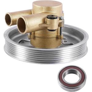 21212799 (NSK Bearing) Raw Sea Water Pump For Volvo Penta 4.3L 5.0L 5.7L V8 V6 GXI GL Replace 3812519 Crankshaft Mounted Sea Water Pump