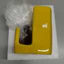 Ceramic soap Dispenser with Sponge Holder for Kitchen Sink Bathroom Counter top Storage and Organization (Yellow)