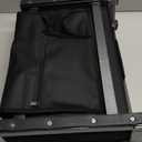 SPORT BEATS Stadium Seats with Back Support Bleacher Chairs with Back and Cushion Thick Padded Bleacher Seats Includes Shoulder Strap (Black)