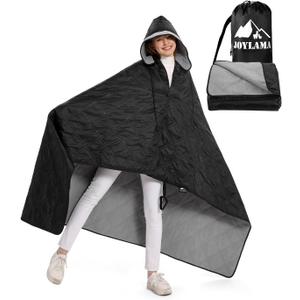 Outdoor Camping Blanket, Fleece Waterproof Stadium Blanket with Portable Bag, Lightweight for Cold Weather, Sports, Pet, Beach, Picnic, Stadium, Travel, Car, 79 * 54inch