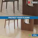 FUNMAT Clear Floor Mat for Home, 6'9' Large Plastic Area Rug for Dining Room, Anti-Slip Waterproof Floor Protector for Kitchen, High-Traffic Areas, Anti-Scratch Vinyl Rug for Indoor Outdoor